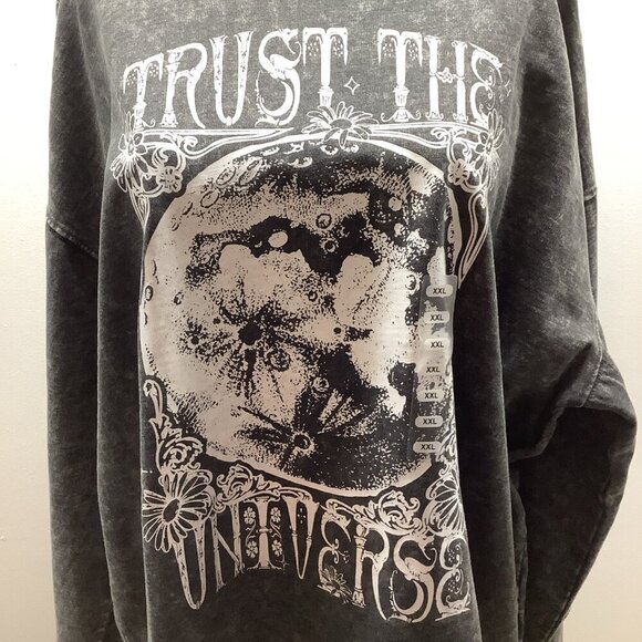 Pretty Rebellion Size XXL Trust The Universe Sweatshirt. New With Tags - Picture 2 of 7
